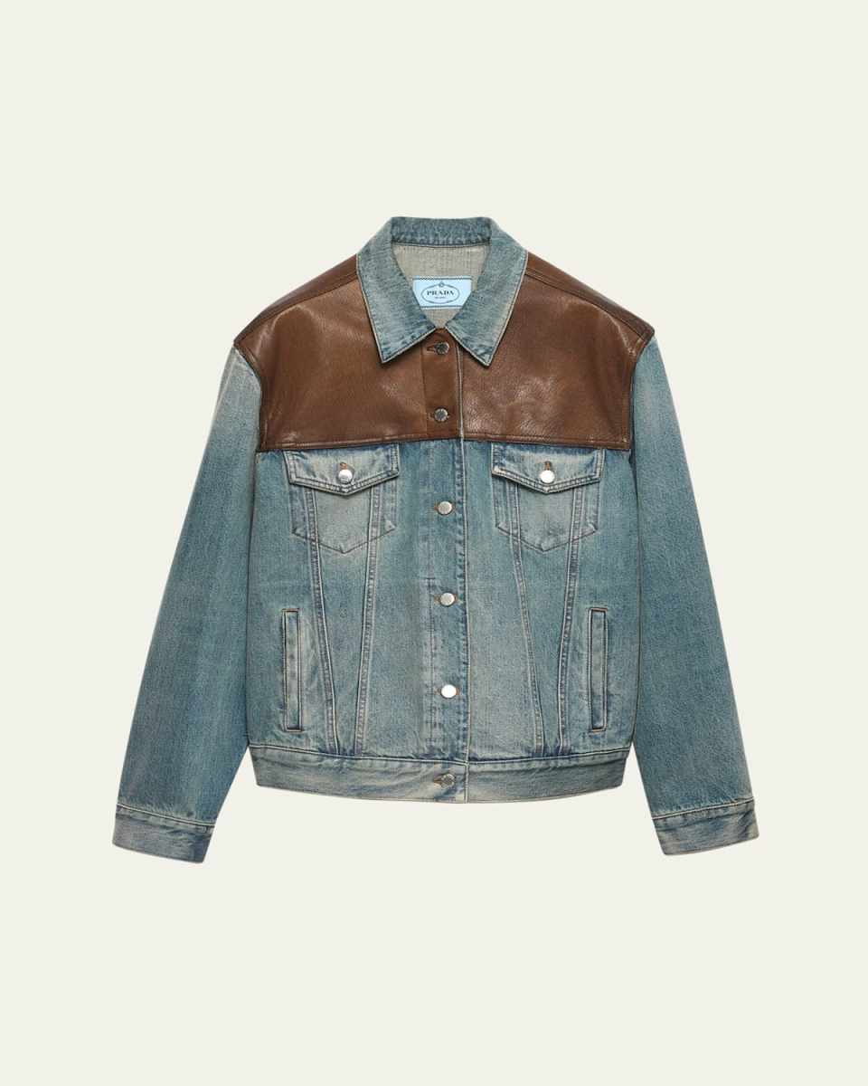 Denim and Leather Jacket
